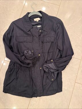 Loft, utility jacket. Navy blue. Size M.